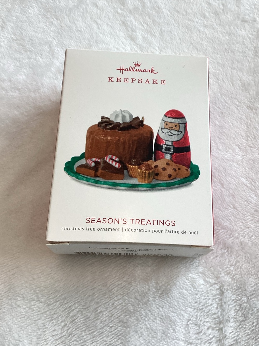 Hallmark Keepsake Ornament Seasons Treatings Holiday Sweets Chocolate Santa 2018